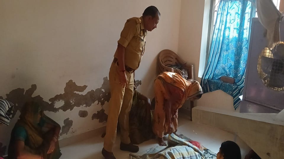 husband killed wife by hitting her with a grinding stone suspecting having an illicit relationship with son-in