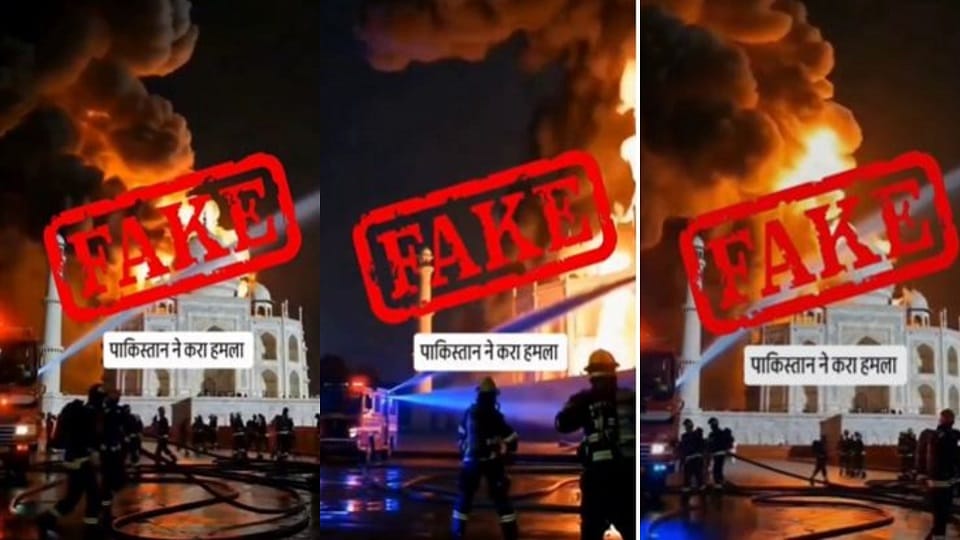 Video of Pakistan's attack on Taj Mahal created using AI Case registered