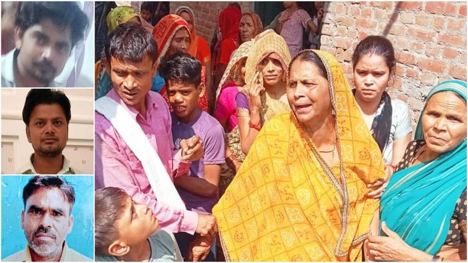 Death of maternal uncle and two nephewselderly mother fainted after seeing funeral procession of son and broth