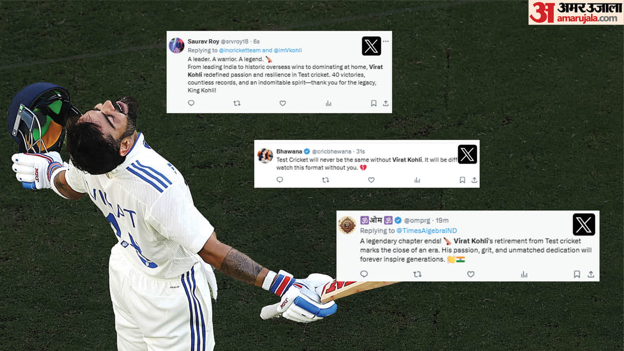 Virat Kohli announces test retirement fans reactions on social media see