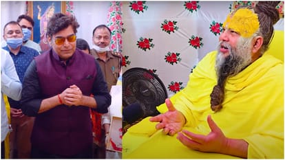 Celebs visited premand maharaj ashram virat anushka ashutosh rana hema malini