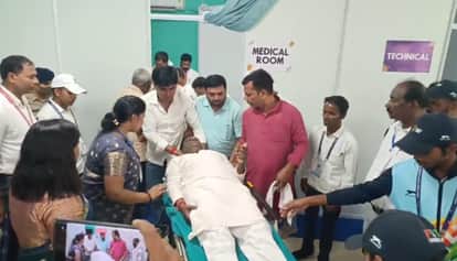 Bihar News: MP Ajay Mandal fell down during CM Nitish Kumar's program, admitted to hospital in Bhagalpur