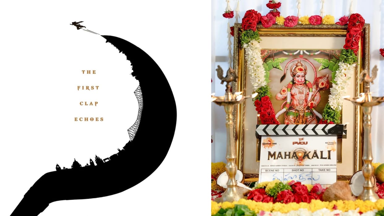 Prasanth Varma upcoming film Mahakali shooting stars share first Pooja Ceremony photos with hanuman blessings