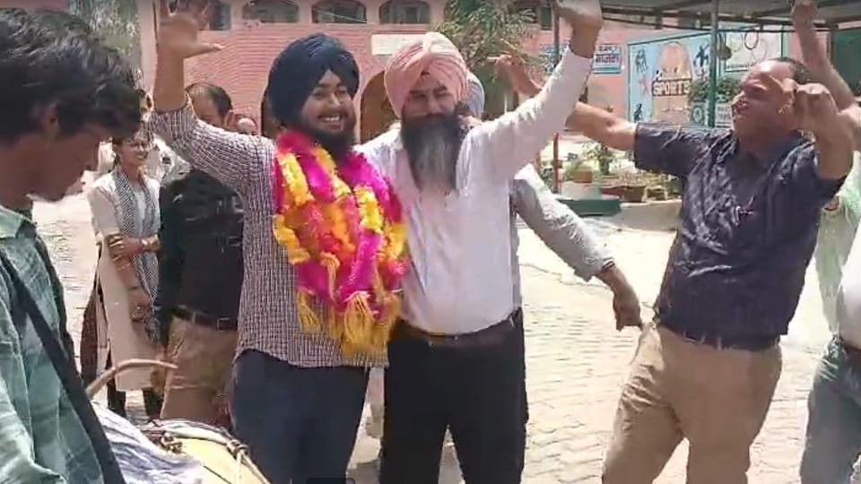 Arpandeep got 1st place in 12th result in Haryana