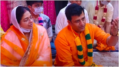Celebs visited premand maharaj ashram virat anushka ashutosh rana hema malini