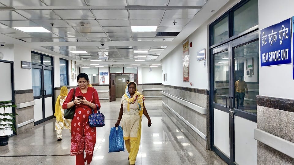 Heat stroke unit ready in lady hardinge hospital, machine installed