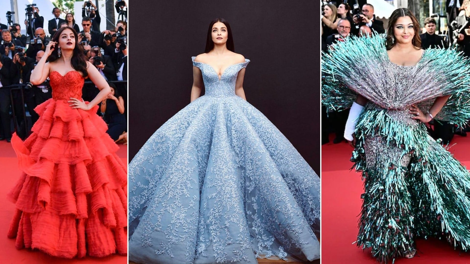Bollywood most iconic moments on the Cannes red carpet look before 2025 aishwarya deepika anushka sonam aditi