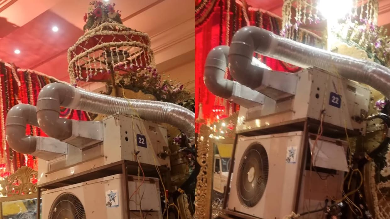 The groom fitted AC on his carriage people said if you have money then everything is possible Video viral