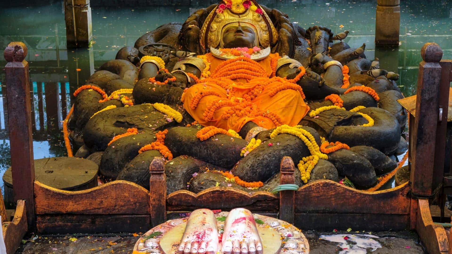 Enigmatic Budhanilkantha Temple Of Nepal Mystery Related To Raj Pariwar Curse