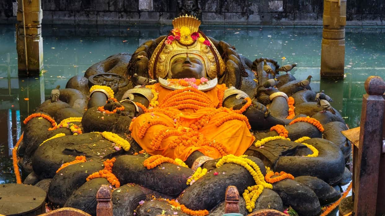 Enigmatic Budhanilkantha Temple Of Nepal Mystery Related To Raj Pariwar Curse