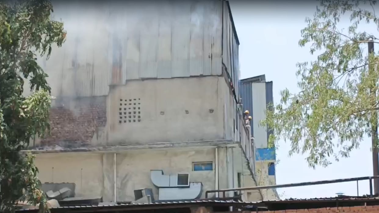 Fire broke out in an industry located in Katha, Baddi, workers evacuated safely