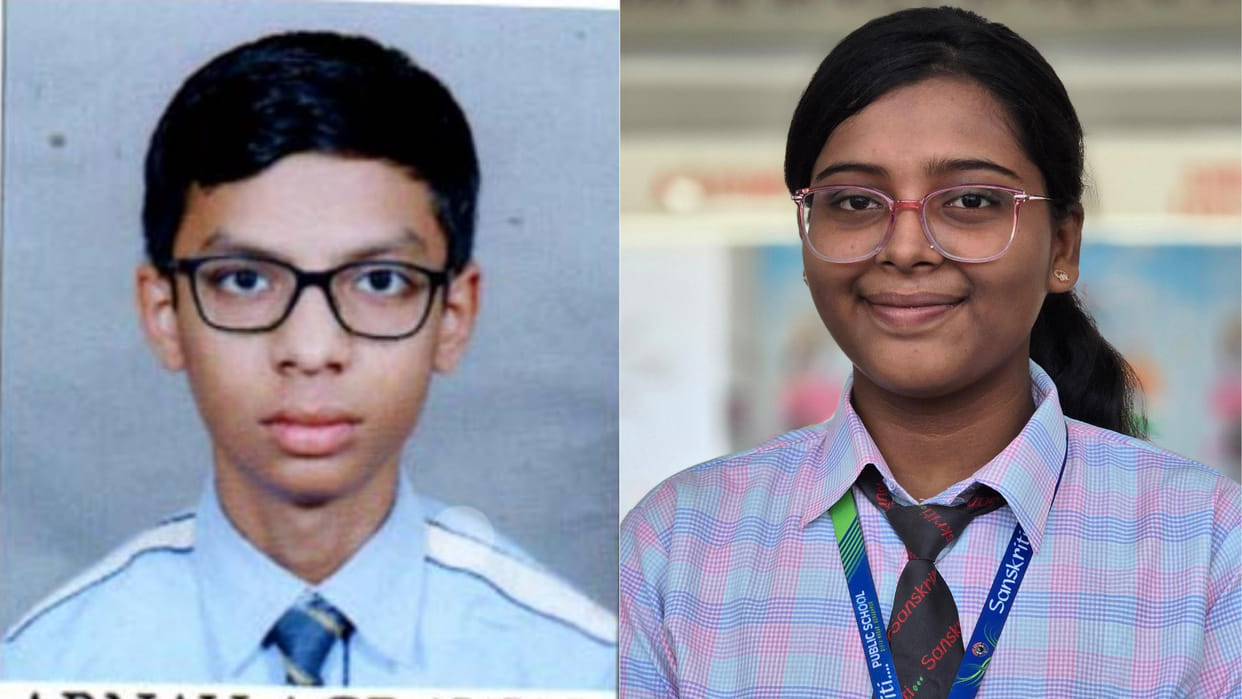 In Gorakhpur,  CBSE: The brilliant students of Gorakshnagari hoisted the flag
