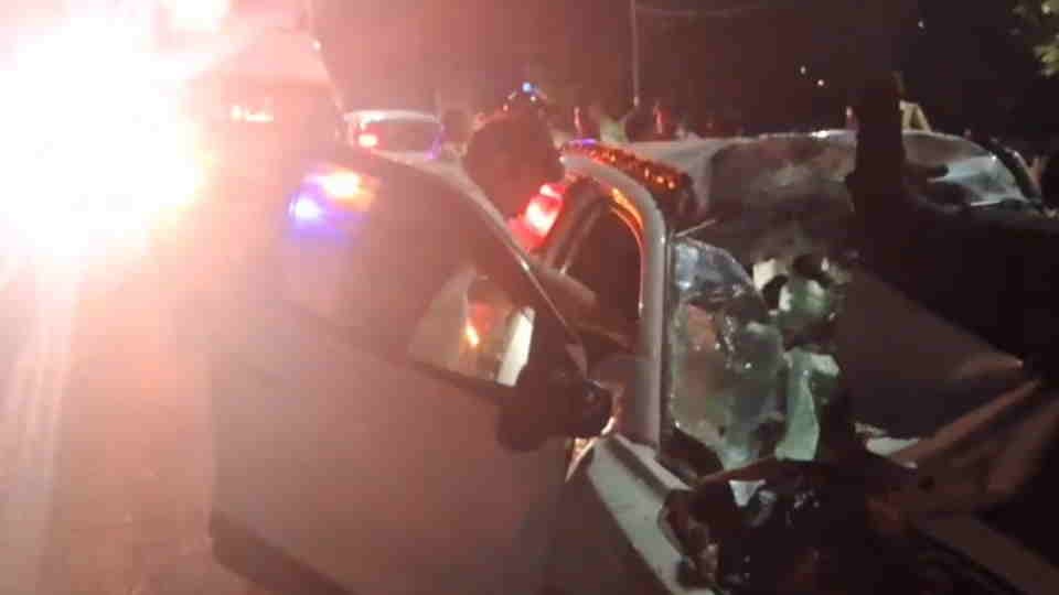 Accident on Delhi-Haridwar Highway Car of two friends coming for Ganga snan collided with trolley Both Died