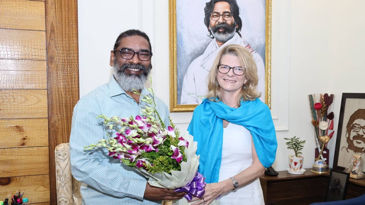 Jharkhand UNICEF India representative Cynthia McCaffrey met CM Hemant Soren