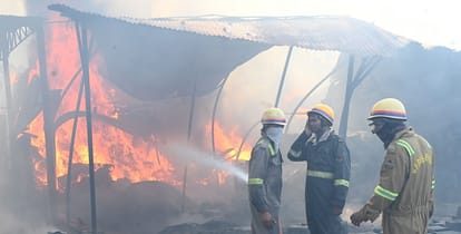 Chemical Warehouse Fire Body of employee found in thinner warehouse five people including two women were burnt