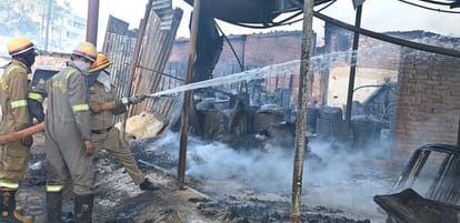 Chemical Warehouse Fire Body of employee found in thinner warehouse five people including two women were burnt