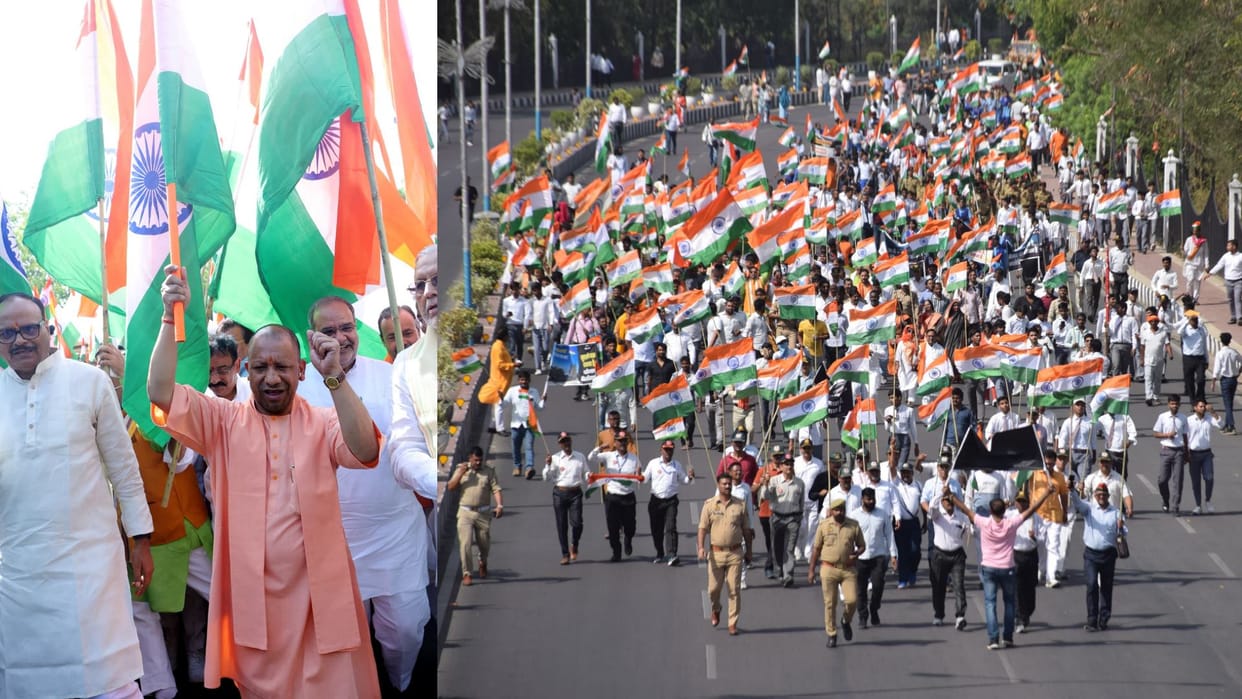 UP: BJP will start Tiranga Yatra in the state from today, CM will flag it off, this event will continue till 2