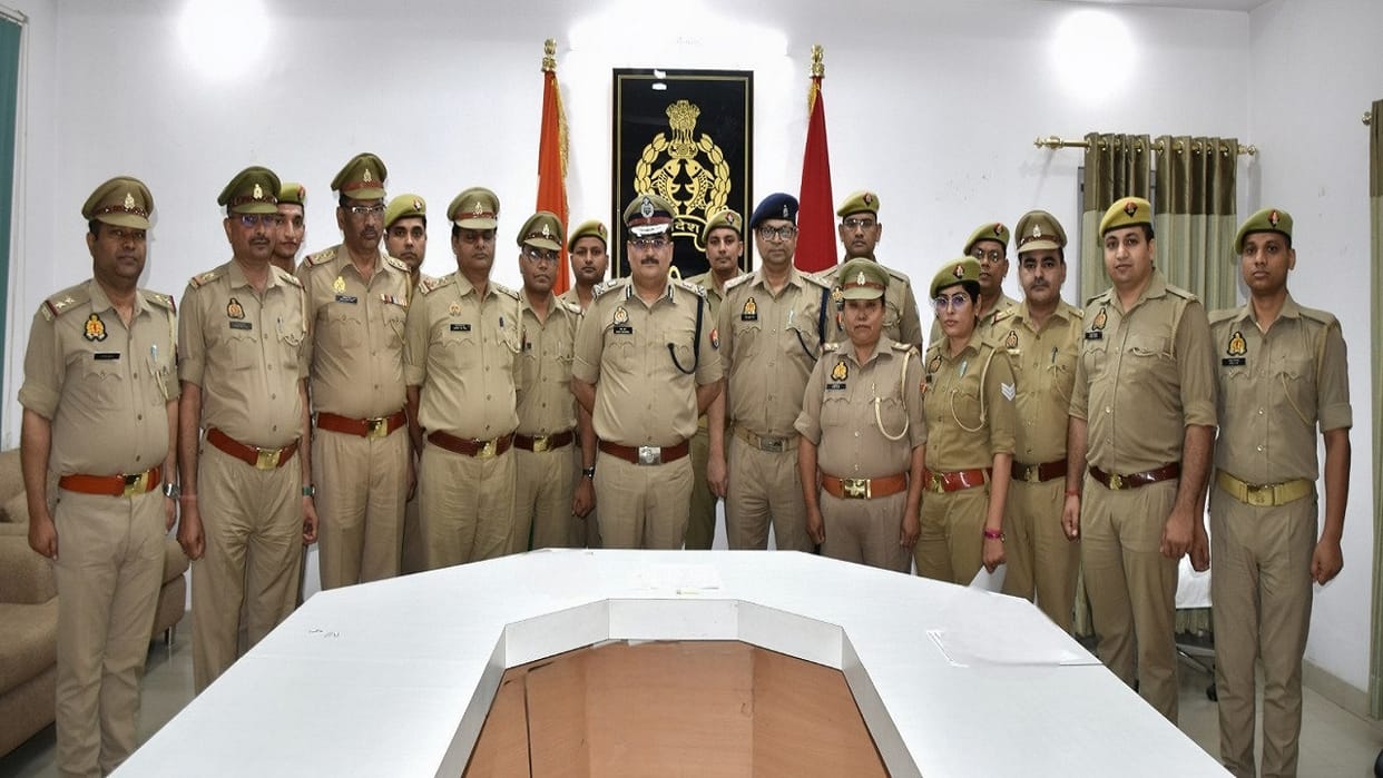 Five districts of Bareilly zone in top ten list of UP police