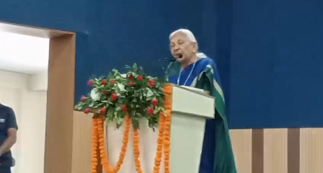 Sitapur Governor Anandiben said attention should be paid  upbringing children future will be built by them