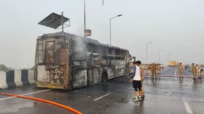 Lucknow Bus Fire People saying about bus going Begusarai in Bihar to Delhi which 5 passengers were burnt alive