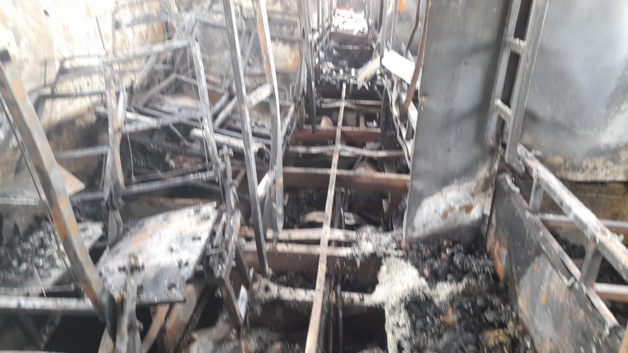 Lucknow: Five burnt alive in a bus fire, flames visible from a distance; these pictures and videos are terrify