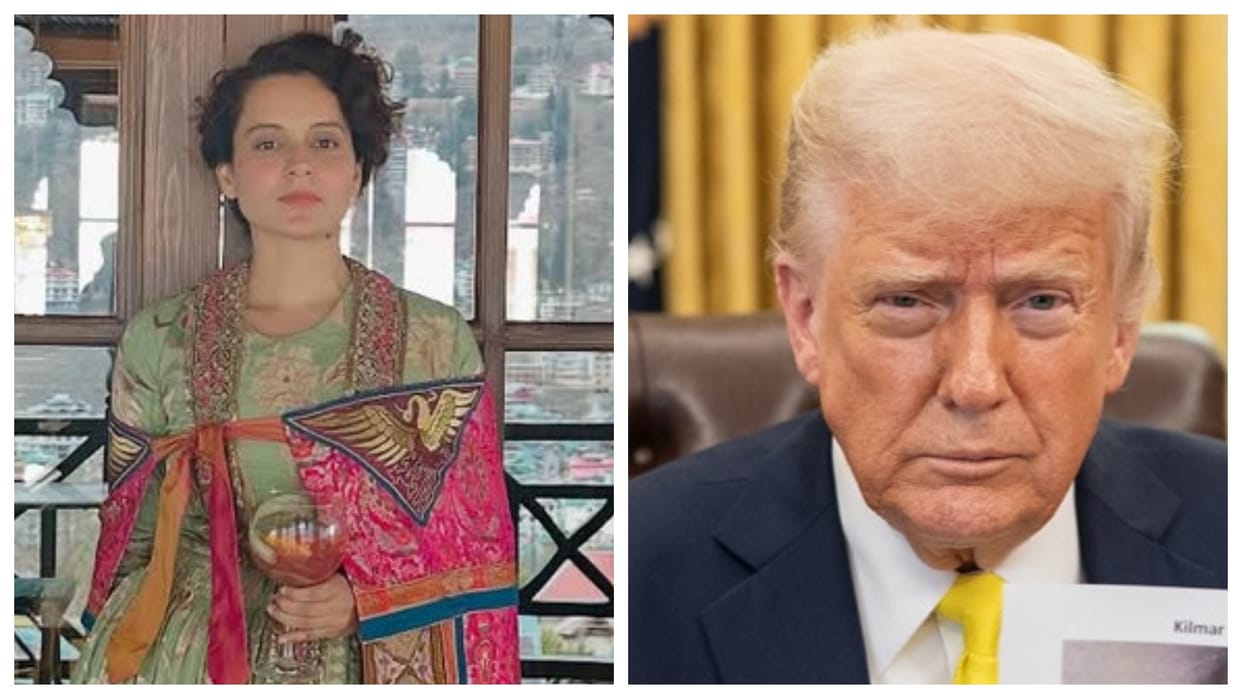 kangana ranaut tweet on donald trump and pm modi later deleted her post