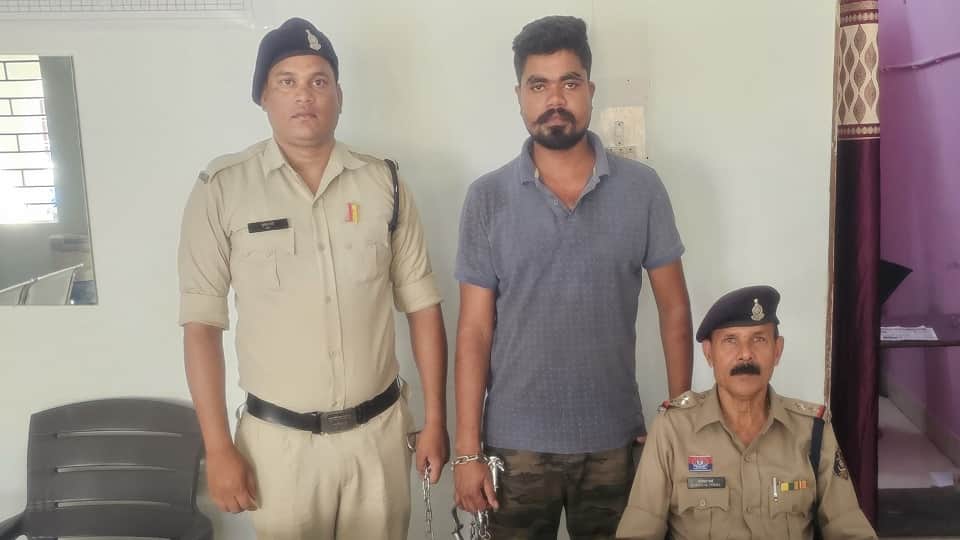 Police arrested a person on the charge of smuggling liquor through minors