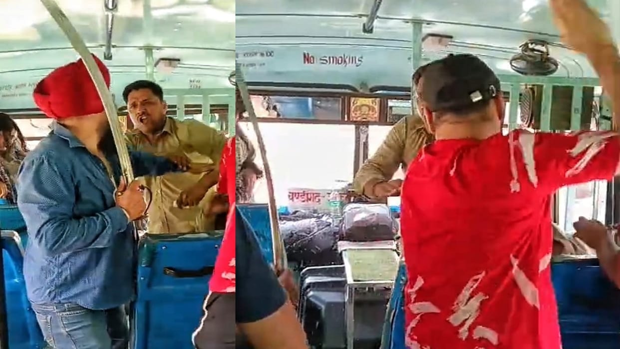 Roadways bus driver and conductor beaten up in Ambala, video of attackers holding swords goes viral