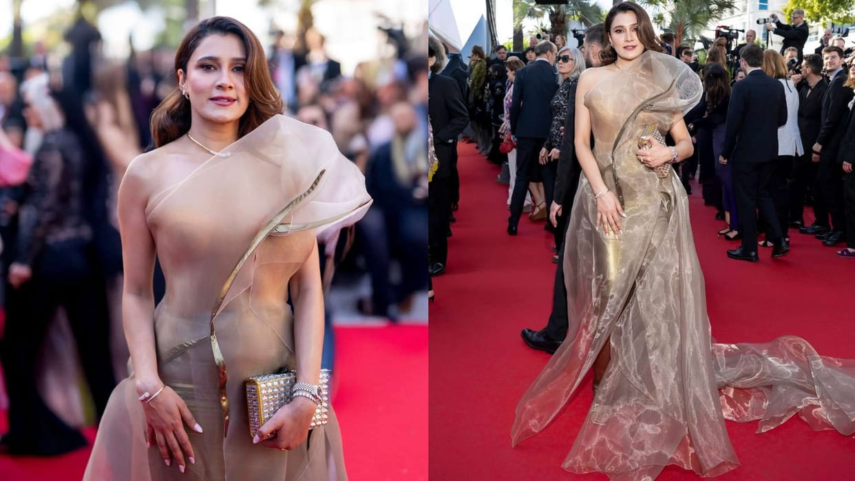 Singer Aastha Gill Red Carpet Debut in Cannes 2025 Steals Spotlight see pics