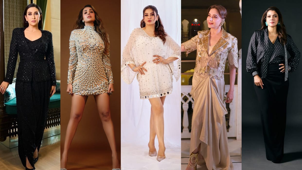 Look Of 90's Actress image madhuri dixit to karisma kapoor shilpa shetty kajol