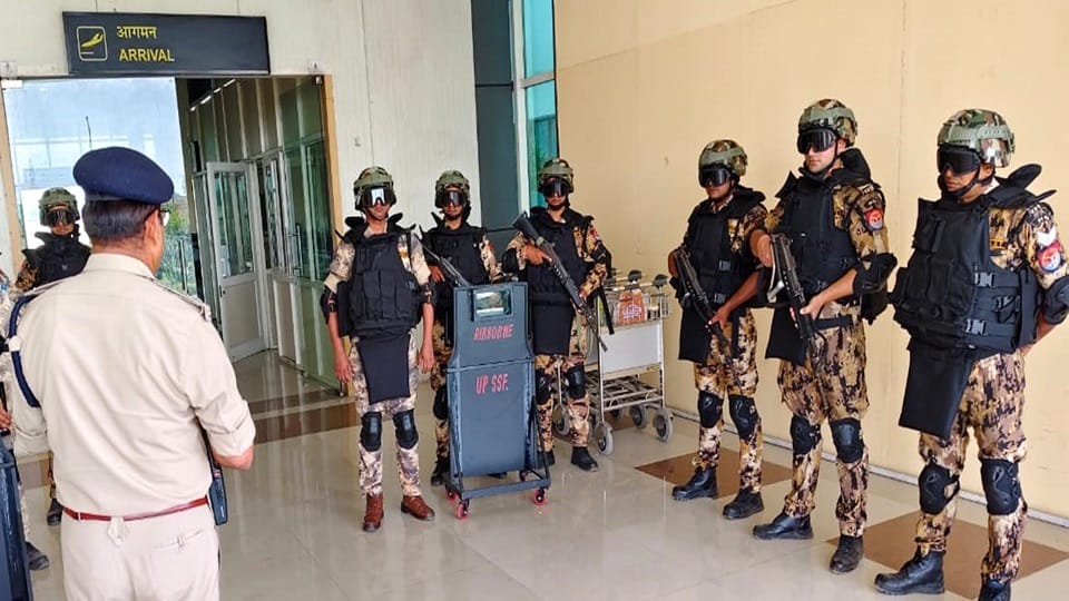 Mock drill at Aligarh airport