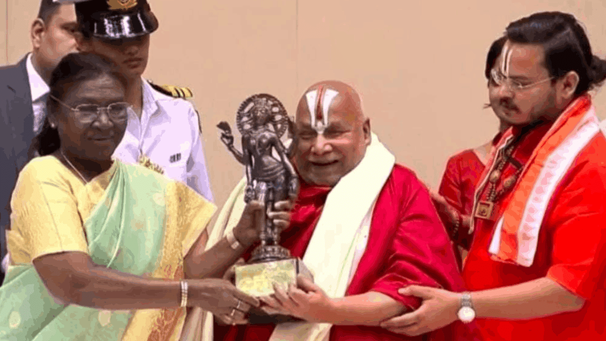 Jagadguru Rambhadracharya received the 58th Jnanpith Award