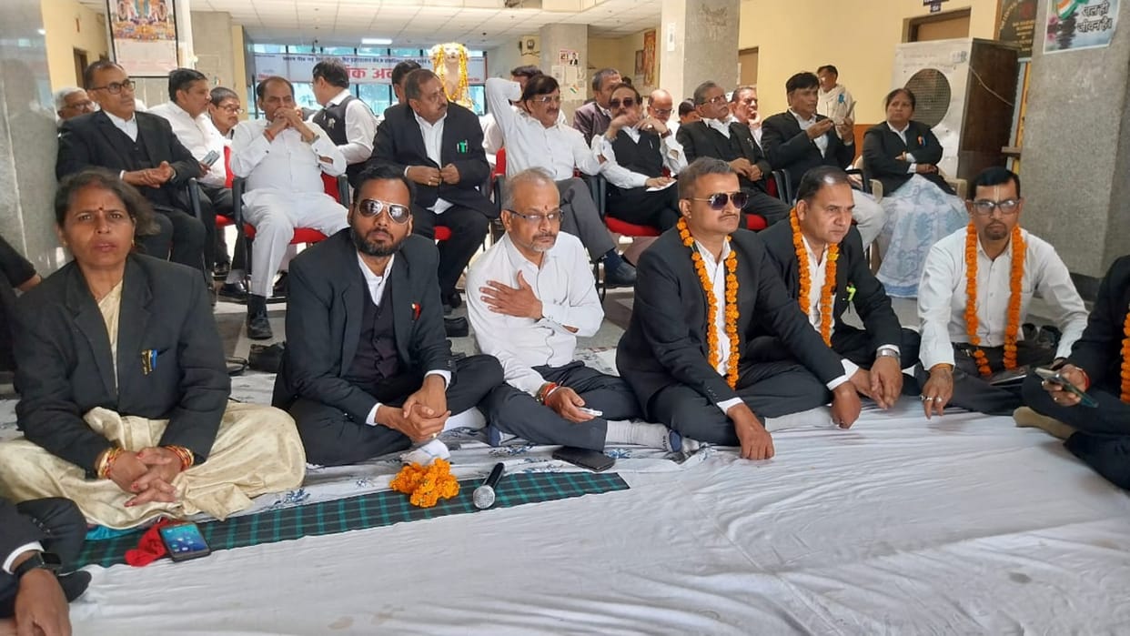 hunger strike continued for the 19th day in CAT Bar regarding violation of jurisdiction