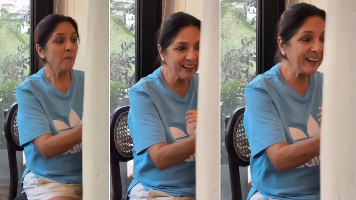 Neena Gupta sing Zeenat Aman film song dum maro dum for her grand daughter Matara masaba shares video viral