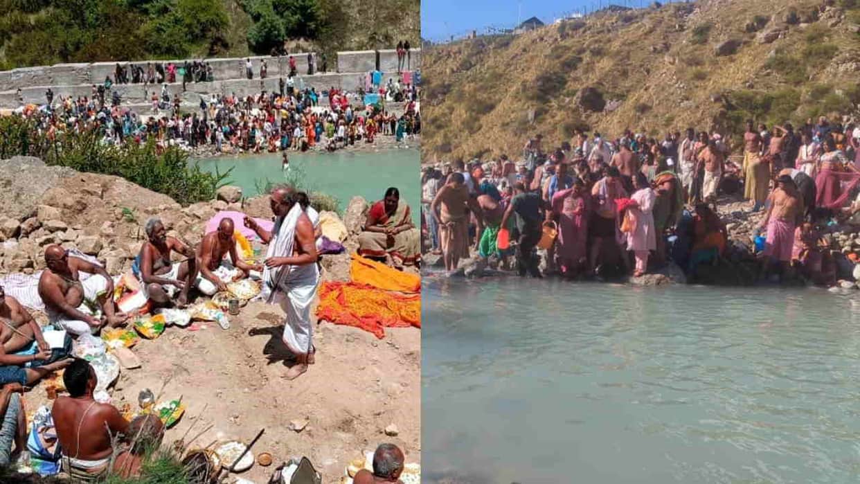 Pushkar Kumbh badrinath Mana village More than 10000 devotees took a holy dip in Pushkar Kumbh Watch Photos