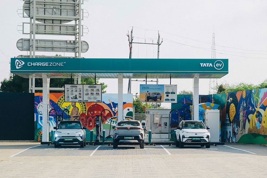 Tata Launch 10 TATA.ev MegaCharger electric vehicles charging stations on Indian cities and highways
