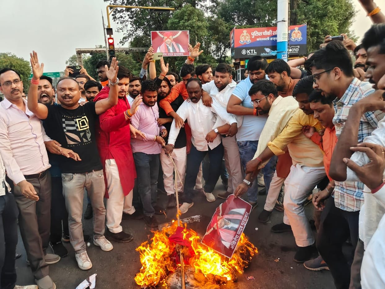 UP: Politics heated up due to comments made on Brajesh Pathak, BJP president said- Akhilesh should apologize;