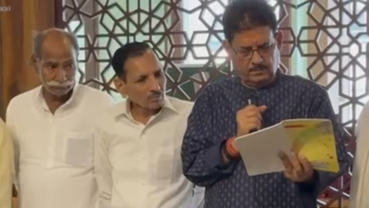Former block pramukh calls BJP MP nephew a land mafia video goes viral in Bareilly