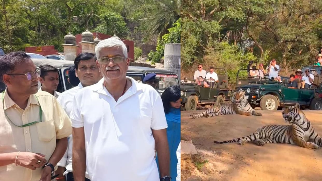Rajasthan: Union Minister Gajendra Singh Shekhawat performed puja in Ranthambore
