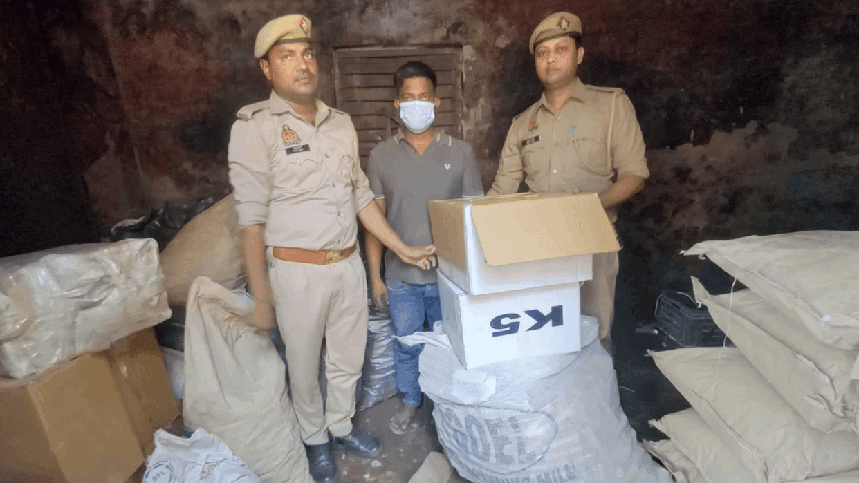 Ghaziabad police has arrested a dealer of illegal firecrackers