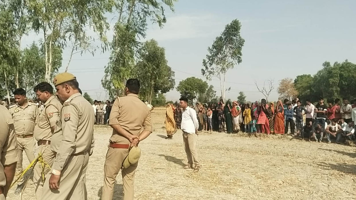 Auraiya: Farmer's body found in wheat harvested field, murder suspected