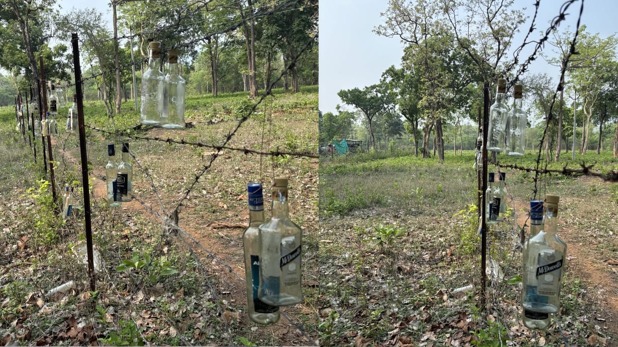 CRPF prepared manual alarming system from 'liquor-beer' bottles at Forward Operating Base