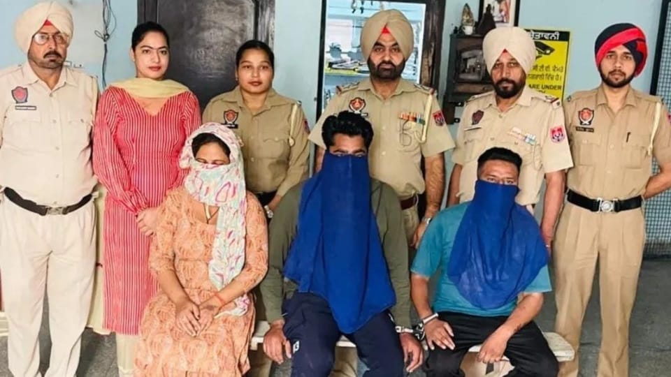 Honey trap gang busted in Barnala: Young man called home, threatened to make fake video; Police arrested three