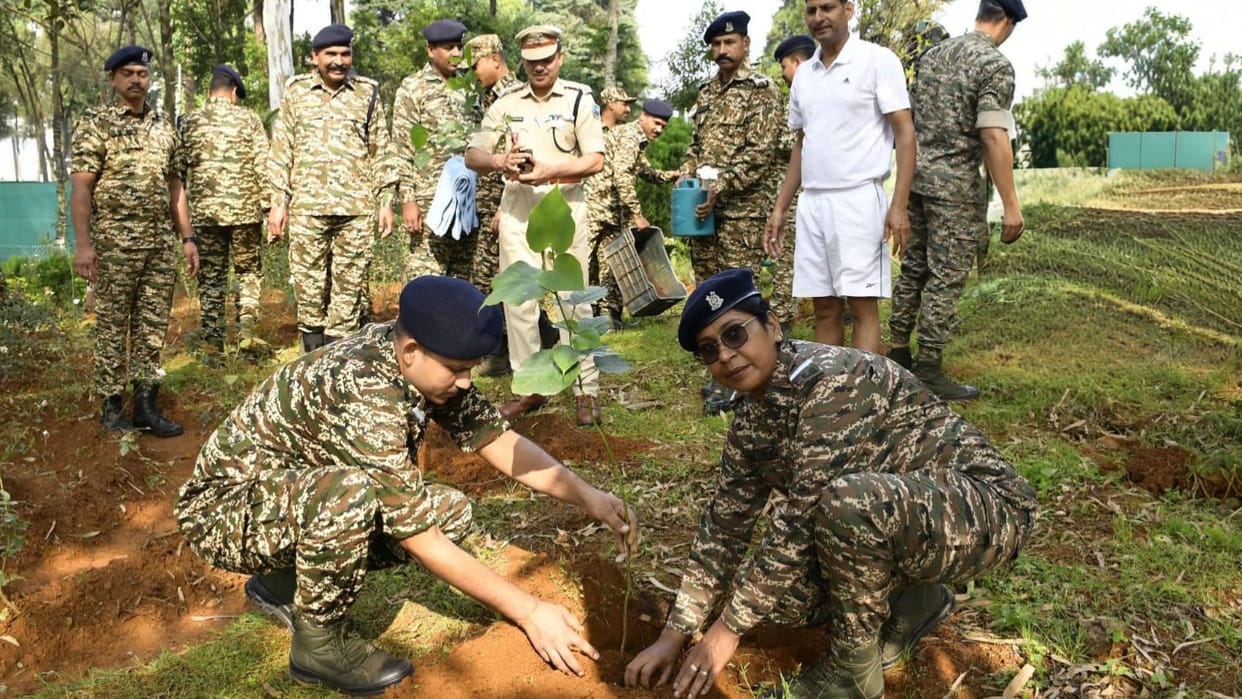 CRPF is not only protecting  borders but is also making significant contribution to the environment
