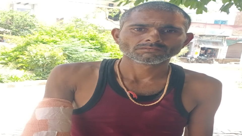 A young man hand got cut off after being hit by a cutter