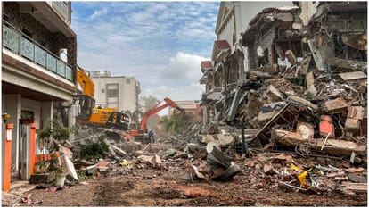 36 illegal bungalows built on banks of Indrayani river in Pune demolished, PCMC took action on orders of NGT.