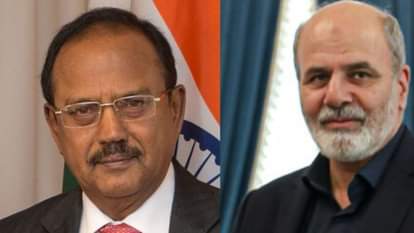 अजीत डोभाल और ईरान के एसएनएससी के सचिव डॉ. अली अकबर अहमदियन।