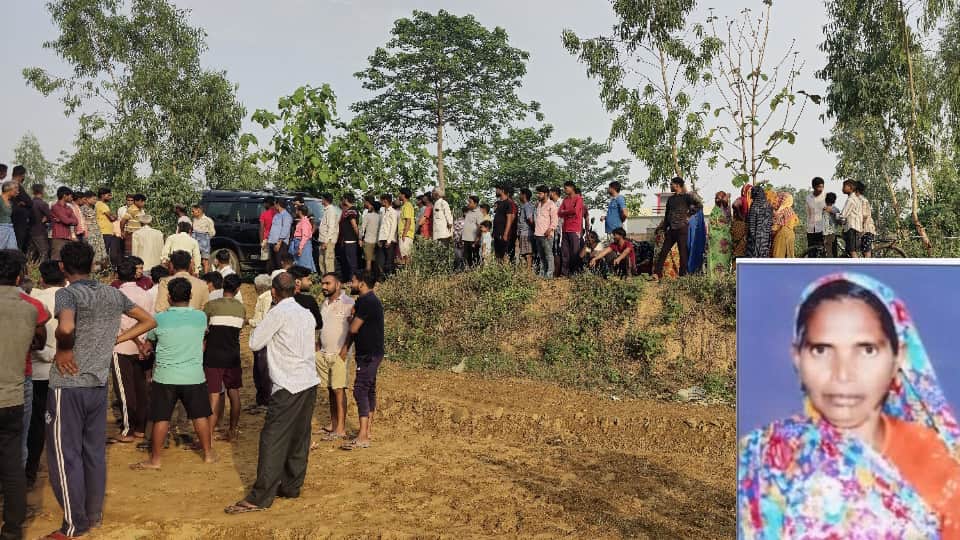 Woman murdered by slitting her throat in Bareilly see photos