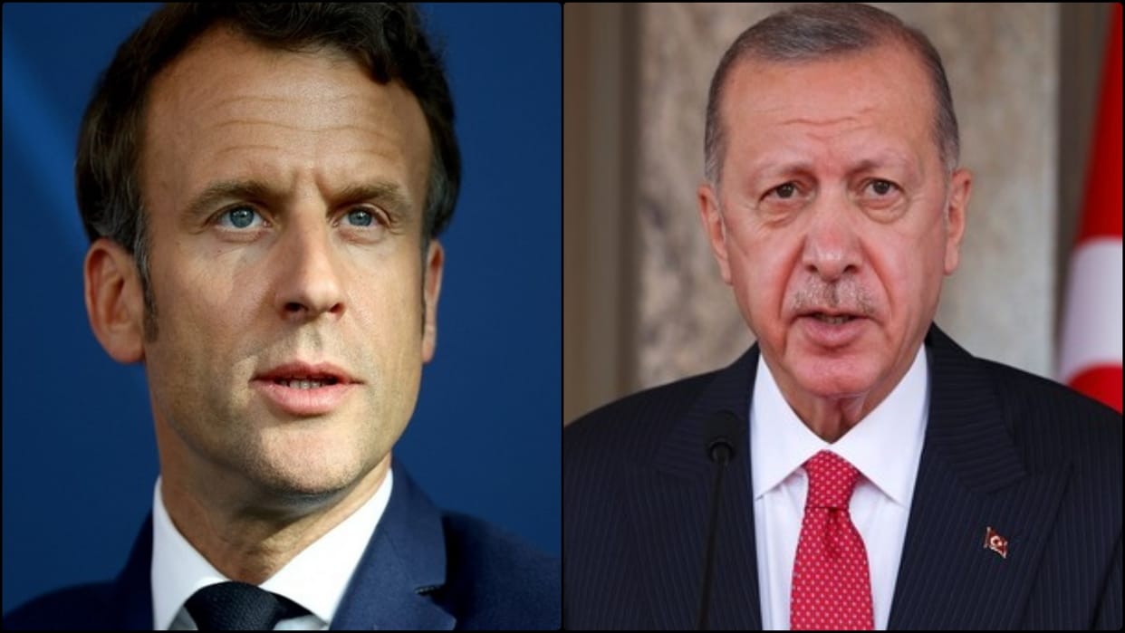 Erdogan kept holding Macron's finger! There was a ruckus over turkiye's President's 'handshake power play'