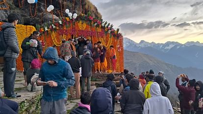 Uttarakhand News doors of fourth Kedarnath Rudranath temple opened More Than 500 devotees witnessed